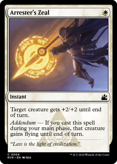 Arrester's Zeal - Ravnica Remastered Spoiler