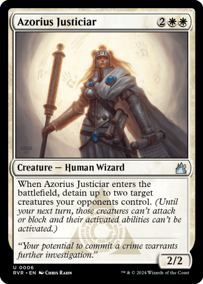 Azorius Justiciar - Ravnica Remastered Spoiler