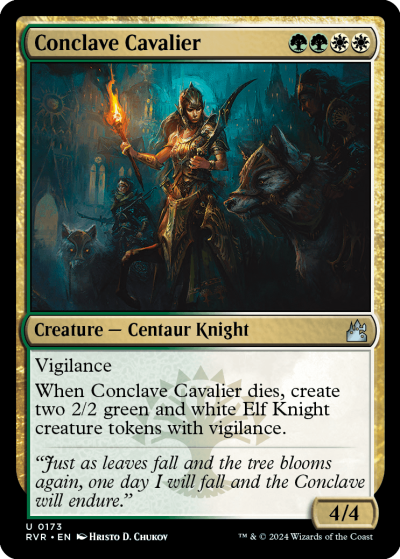 Conclave Cavalier - Ravnica Remastered Spoiler