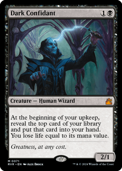 Dark Confidant - Ravnica Remastered Spoiler