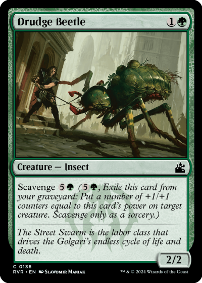 Drudge Beetle - Ravnica Remastered Spoiler