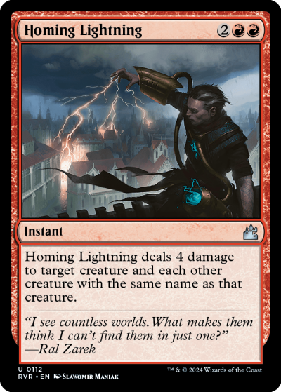 Homing Lightning - Ravnica Remastered Spoiler