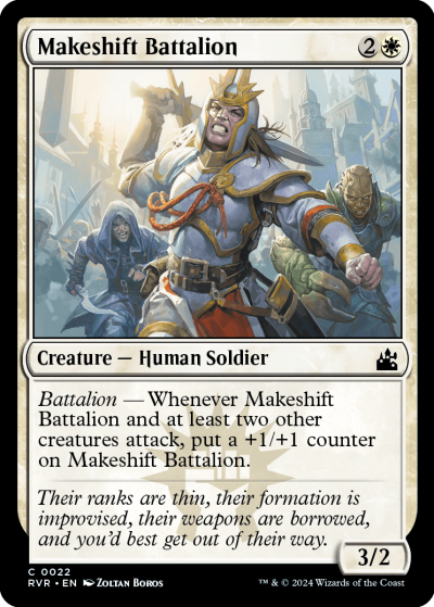 Makeshift Battalion - Ravnica Remastered Spoiler