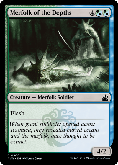 Merfolk of the Depths - Ravnica Remastered Spoiler