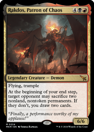 Rakdos, Patron of Chaos - Murders at Karlov Manor Spoiler