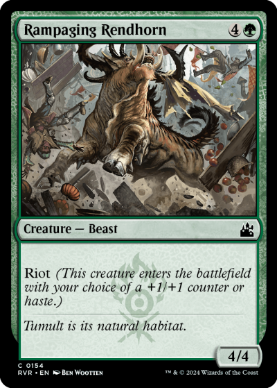 Rampaging Rendhorn - Ravnica Remastered Spoiler