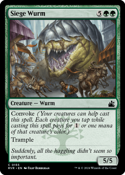 Siege Wurm - Ravnica Remastered Spoiler