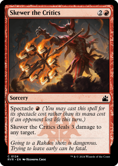 Skewer the Critics - Ravnica Remastered Spoiler