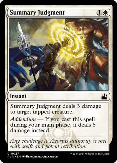 Summary Judgment - Ravnica Remastered Spoiler