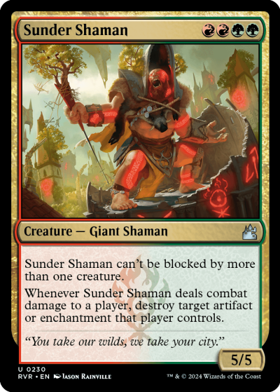 Sunder Shaman - Ravnica Remastered Spoiler