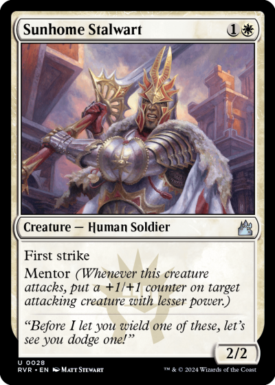 Sunhome Stalwart - Ravnica Remastered Spoiler