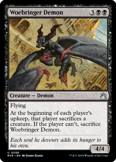 Woebringer Demon - Ravnica Remastered Spoiler