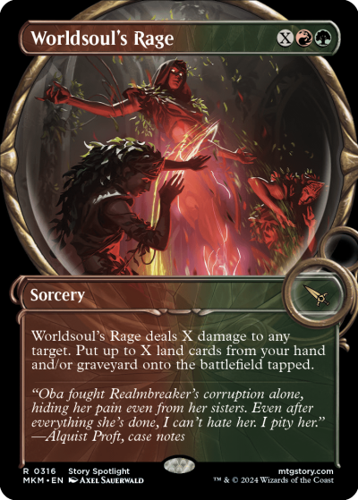 Worldsoul's Rage (Variant) - Murders at Karlov Manor Spoiler