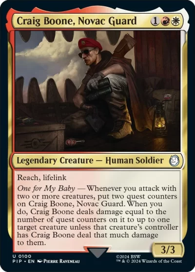 Craig Boone, Novac Guard