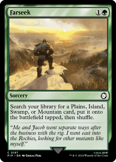 Farseek - Fallout Spoiler