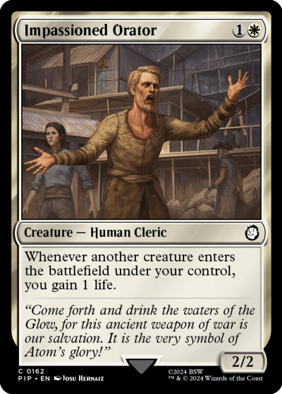 Impassioned Orator - Fallout Spoiler