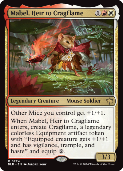 Mabel, Heir to Cragflame - Bloomburrow Spoiler
