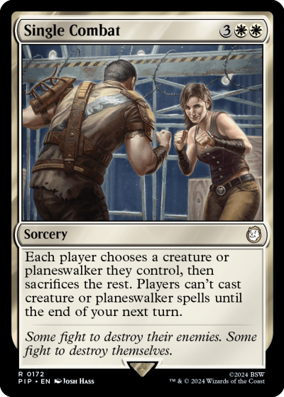 Single Combat - Fallout Spoiler