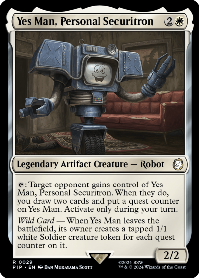 Yes Man, Personal Securitron - Fallout Spoiler
