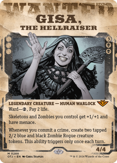 Gisa, the Hellraiser (Variant) - Outlaws of Thunder Junction Spoiler