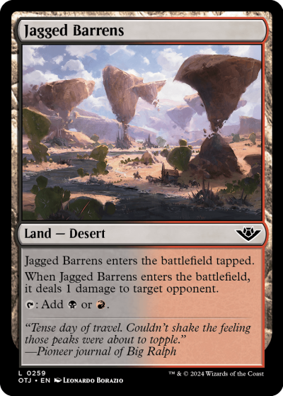 Jagged Barrens - Outlaws of Thunder Junction Spoiler