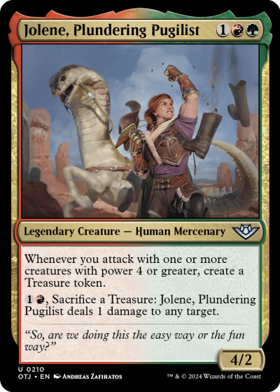 Jolene, Plundering Pugilist - Outlaws of Thunder Junction Spoiler