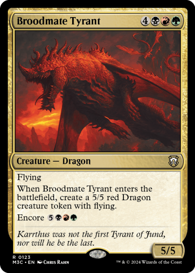 Broodmate Tyrant - Modern Horizons 3 Spoiler
