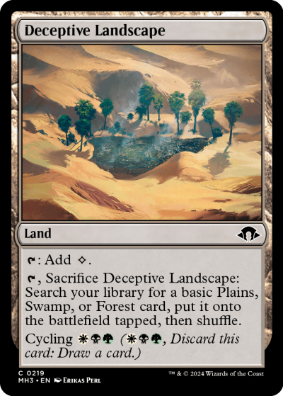 Deceptive Landscape - Modern Horizons 3 Spoiler