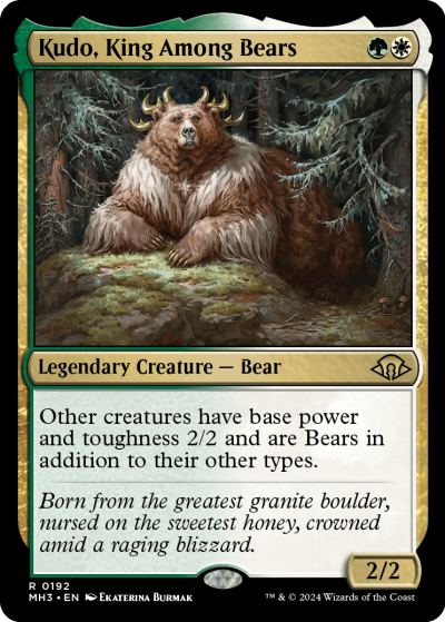 Kudo, King Among Bears - Modern Horizons 3 Spoiler