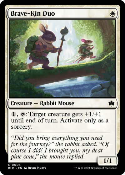 Brave-Kin Duo - Bloomburrow Spoiler