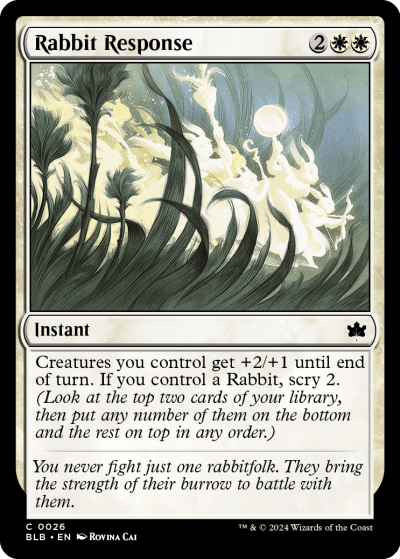 Rabbit Response - Bloomburrow Spoiler