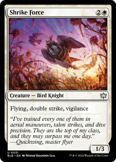Shrike Force - Bloomburrow Spoiler