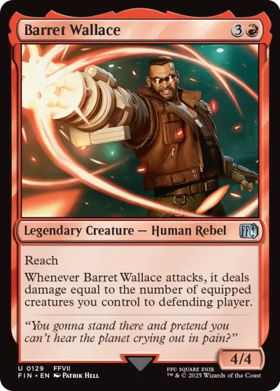 Barret Wallace - Final Fantasy MtG Spoiler