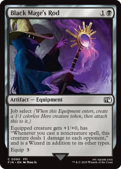 Black Mage's Rod - Final Fantasy MtG Spoiler