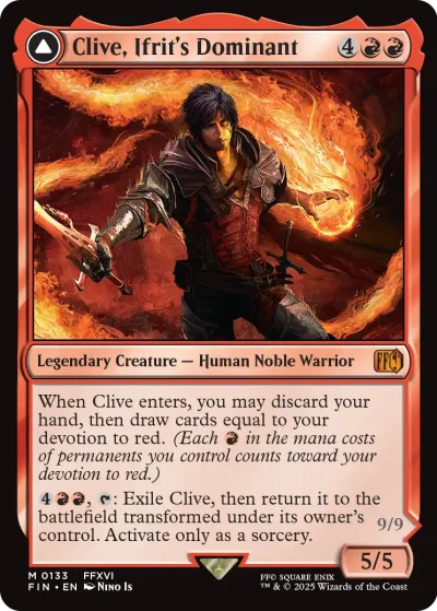 Clive, Ifrit's Dominant - Final Fantasy MtG Spoiler