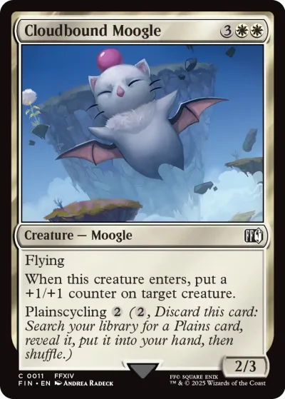 Cloudbound Moogle - Final Fantasy Spoiler