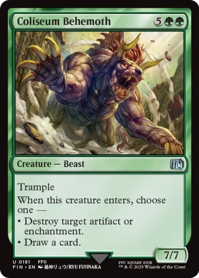Coliseum Behemoth - Final Fantasy Spoiler