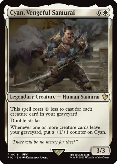 Cyan, Vengeful Samurai - Final Fantasy Spoiler