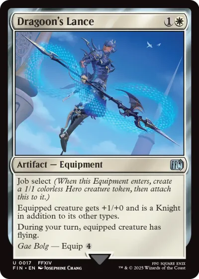 Dragoon's Lance - Final Fantasy MtG Spoiler