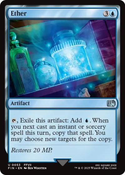 Ether - Final Fantasy Spoiler