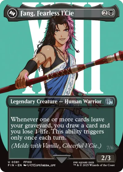 Fang, Fearless l'Cie (Variant) - Final Fantasy MtG Spoiler