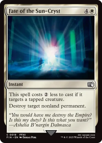 Fate of the Sun-Cryst - Final Fantasy Spoiler