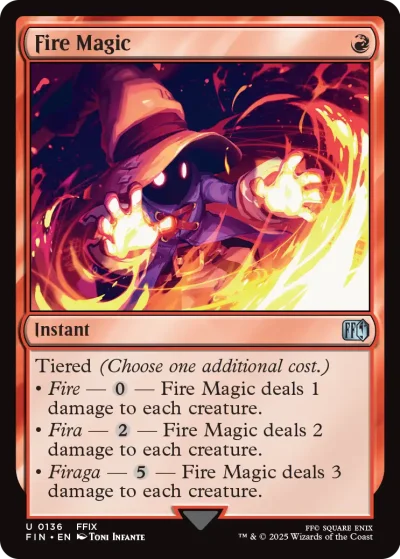 Fire Magic - Final Fantasy MtG Spoiler