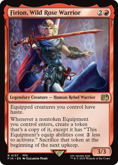 Firion, Wild Rose Warrior - Final Fantasy MtG Spoiler