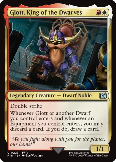 Giott, King of the Dwarves - Final Fantasy Spoiler