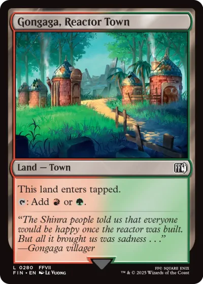 Gongaga, Reactor Town - Final Fantasy Spoiler