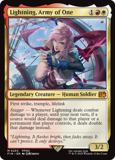 Lightning, Army of One - Final Fantasy MtG Spoiler
