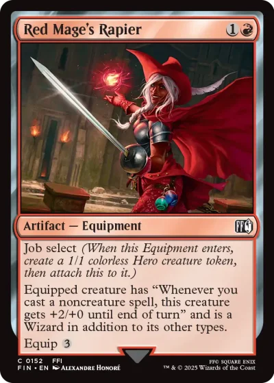 Red Mage's Rapier - Final Fantasy Spoiler