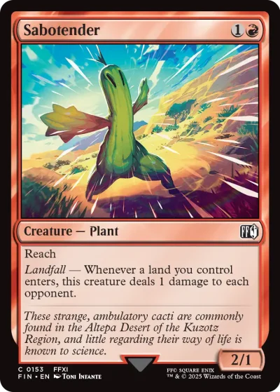 Sabotender - Final Fantasy Spoiler