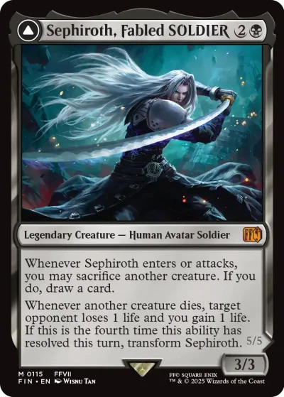 Sephiroth, Fabled SOLDIER - Final Fantasy MtG Spoiler
